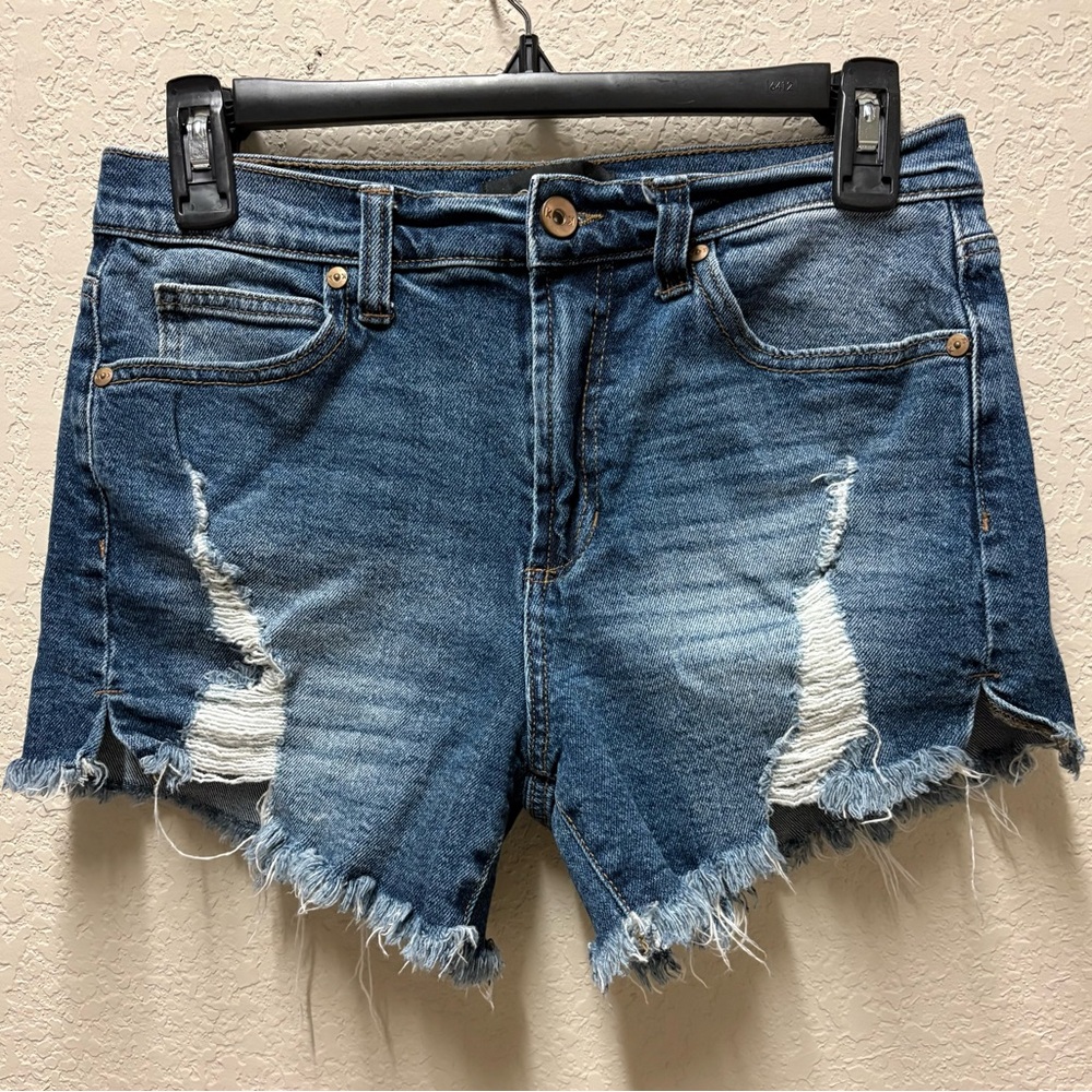 Kendall & Kylie Denim Distressed Women Shorts Sz 5/27